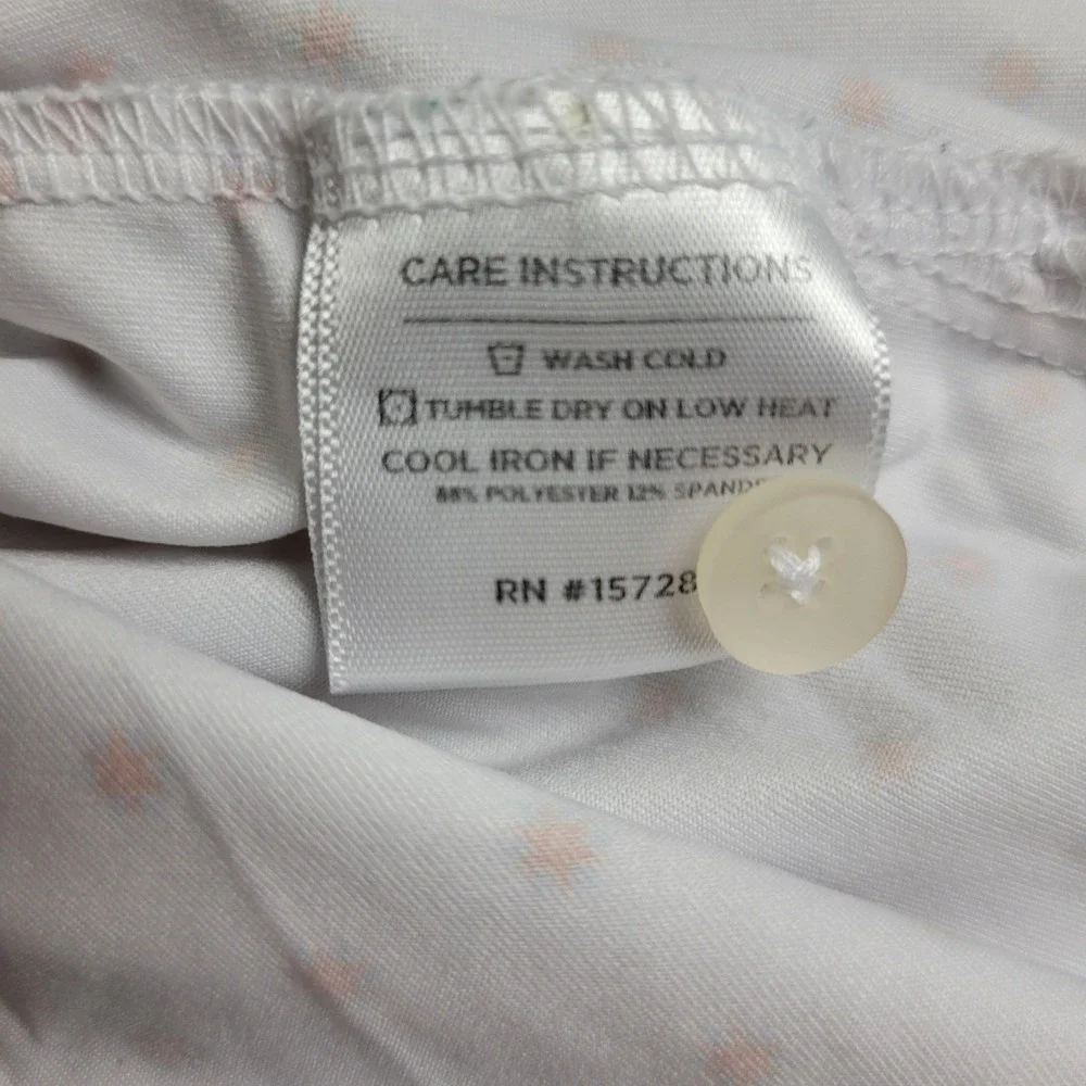 Mizzen‎ + Main Trim Mens Large White AOP Floral Performance Stretch Polo SS